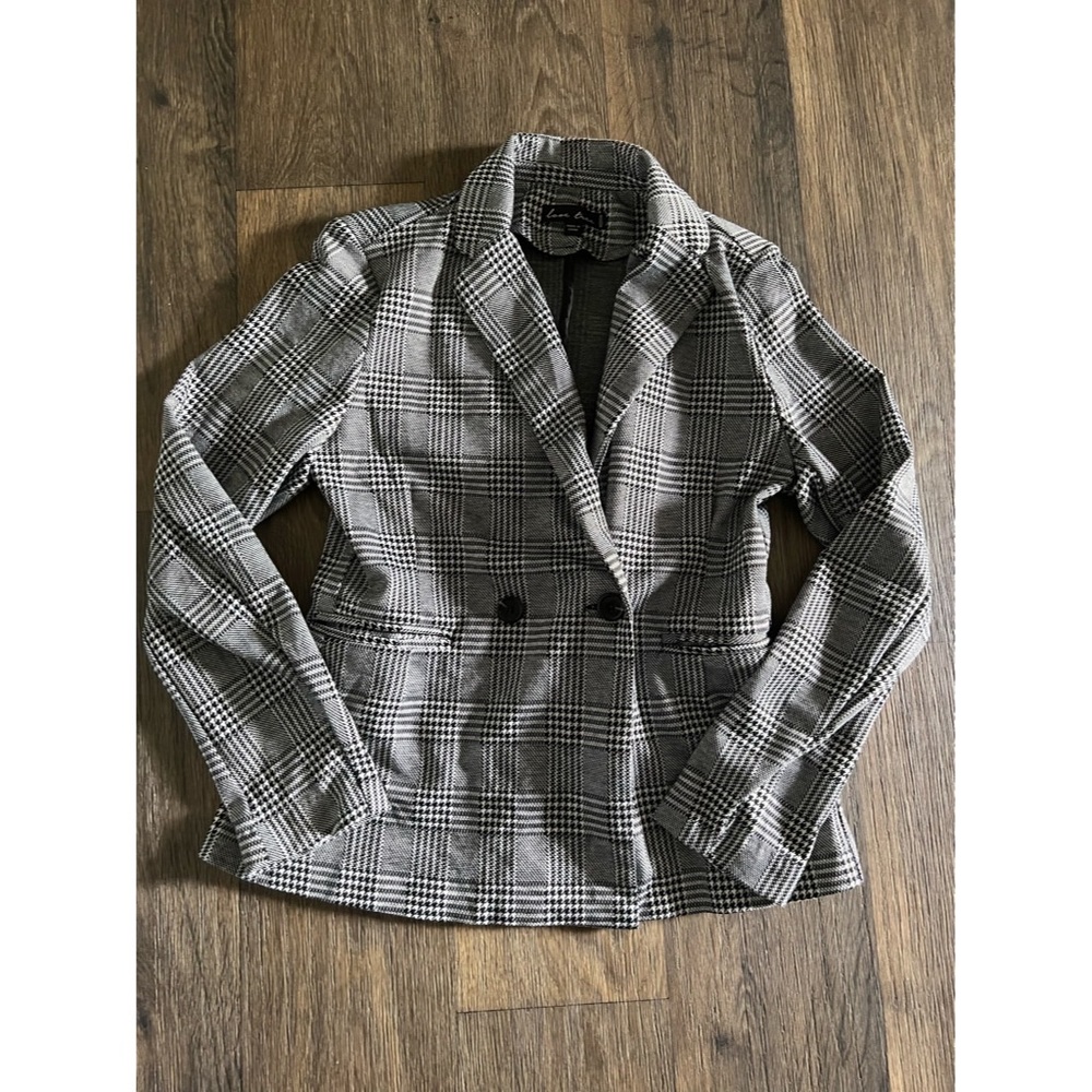 Love Tree Houndstooth fashion work blazer jacket medium